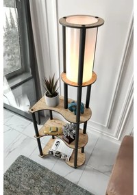 Lampada da terra NOTO con ripiani 1xE27/40W/230V beige/nero