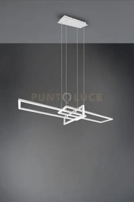 Salinas sospensione led 34w 4400lm, 4000k triplo rettangolo bianca ...