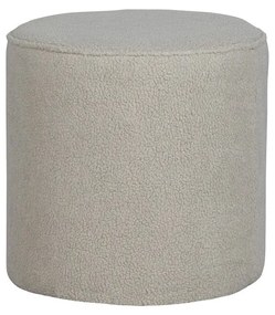 Pouf beige , ø 46 cm Sara - WOOOD