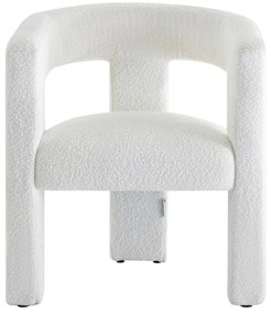 Poltrona in Tessuto bouclette Bianco - FAVINA