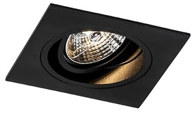 Set di 6 Faretto da incasso moderno nero regolabile - CHUCK 70