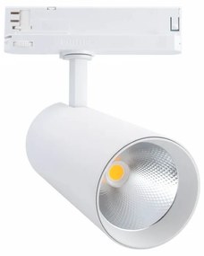 Faro LED 42W per Binario Trifase, 38° + 60° Bianco, PHILIPX Xitanium CRI92 Colore  Bianco Caldo 2.700K