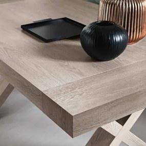Tavolo allungabile a 260 cm con struttura in laminato PARIDE GRIGIO GESSATO