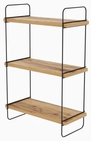 Mensola da parete POLALIS 66x40 cm marrone/nero