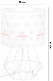Lampada per bambini PIKKI 1xE27/60W/230V rosa