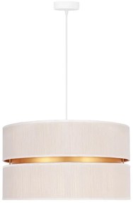 Duolla - Lampadario a sospensione con filo DUO 1xE27/15W/230V diametro 40 cm color crema/oro