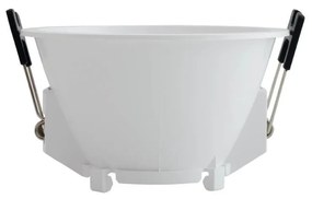 Faretto da Incasso Rotondo Fisso Bianco Foro Ø85mm in Policarbonato per GU10