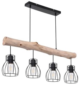 Globo 15326-4N - Lampadario a sospensione con filo MINA 4xE27/40W/230V