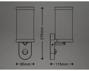 Briloner 3628-016 - Applique da esterno 1xE27/12W/230V IP44 bianco