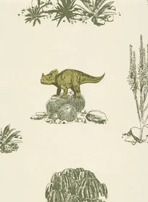 Sian Zeng Carta da parati Dino - Yellow/ Green