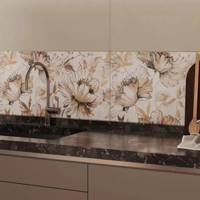 Piastrella da rivestimento interno 40 x 80 cm Sp. 8.5 mm rettificato Flowers in gres porcellanato smaltato opaco multicolore traffico medio (pei 2/5) 0.64 mq