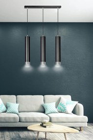 Lampadario a sospensione KIBO 3 BLACK e WHITE