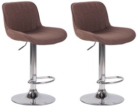 Set Barhocker Lentini Stoff: Eleganza E Comfort Unici Per La Tua Casa / Grau / Chrom