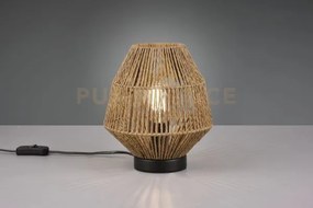 Miki lampada da tavolo corda naturale h. 20,5cm 1 luce attacco e27