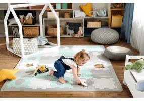 KINDERKRAFT select - Puzzle in schiuma LUNO 30 pezzi grigio/menta