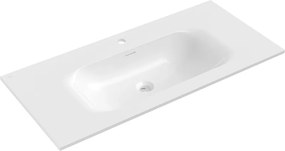 Mexen Vela lavabo da incasso nel piano 101 x 46,5 cm, bianco lucido - 25231000