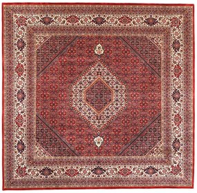 Bidjar Tappeto 250x250 Rosso (Indian) Annodato A Mano