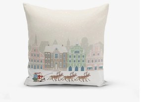 Set di 4 federe natalizie e runner da tavola Stagione delle vacanze - Minimalist Cushion Covers