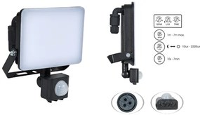 Brilagi - Faretto LED con sensore ELARA PRO LED/50W/230V IP65