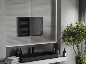 Mexen Loft specchio da bagno rettangolare 70 x 50 cm, cornice nera - 9852-070-050-000-70