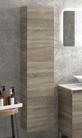 Colonna bagno altezza 160x35x27cm con 4 ripiani SC45 - KAMALU