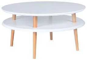 Tavolino bianco UFO, Ø 70 cm Ufo - Ragaba