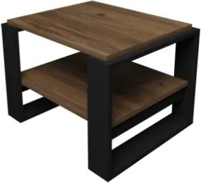 Tavolino Basso Da Salotto Stile Moderno 63x54x45 Axel Rovere E Antracite