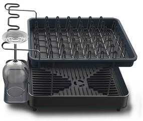 Vassoio di raccolta grigio a due livelli in acciaio inox Excel - Joseph Joseph