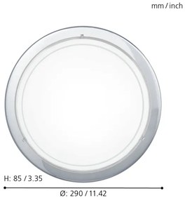 EGLO 83155 - Plafoniera PLANET1 1xE27/60W