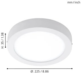 Eglo 96491 - Plafoniera LED da esterno ARGOLIS LED/16,5W/230V