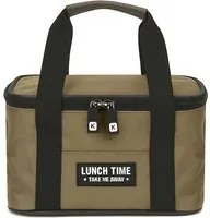 Borsa porta pranzo termica 4,8 L marrone con manici