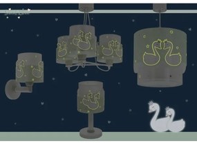 Dalber 61717H - Lampadario per bambini SWEET LOVE 3xE27/60W/230V verde