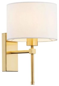 Argon 8048 - Applique ABBANO 1xE27/15W/230V ottone/bianco