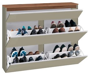 Scarpiera Magic – Tortora/Rovere Wotan, 24 Paia, 120x26,5x108 cm