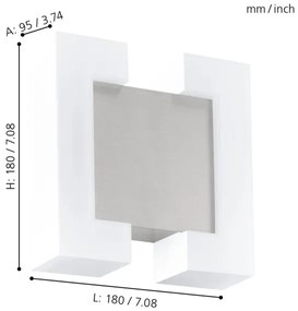 Eglo 95987 - Applique a LED da esterno SITIA 2xLED/4,8W