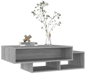 Tavolino da salotto grigio sonoma 105x55x32cm legno multistrato