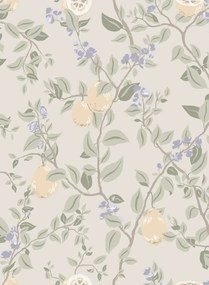 Sandberg Tapete Kvitten - Lilac