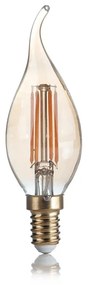 10 Lampadine Led Colpo Di Vento E14 4 Watt 2200 K Vintage Ambra