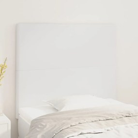 Testiera 2 Pz Bianco 80x5x78/88 Cm İn Similpelle /