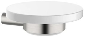 Porta sapone SI 90602 nickel spazzolato 12 cm x 4.2 cm in ceramica