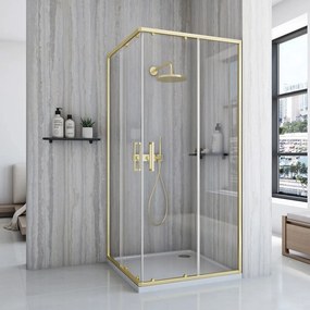 Cabina doccia Rea City 80x100 Brush Gold