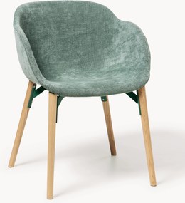 Sedia imbottita con braccioli Tula