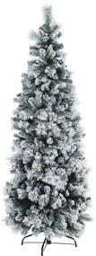 Albero di Natale innevato slim PRAGA 210 cm