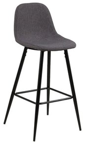 Sgabello da bar nero e grigio 101 cm Wilma - Actona