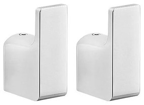 Gedy - SET 2x Gancio a muro PIRENEI cromo lucido