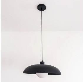 Lampada a sospensione con cavo ECLIPSE 1xE27/15W/230V nera