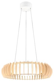Lampada a sospensione scandinava beige con LED inclusi - Monte