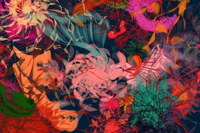 Stampa su tela – Fiori astratti