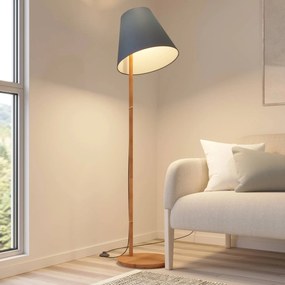 Lampada da terra Jinda Lucande, Blu, Soggiorno / Sala da pranzo, Tessuto / Stoffa / Seta, Scandinavo, Lampada da terra