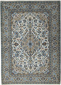 Kashan Tappeto 270x200 Beige (Iran) Annodato A Mano